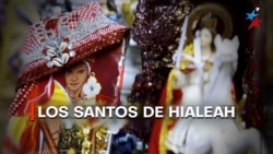 Banners Los Santos de Hialeah.