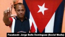 El preso político del 11J, Jorge Bello Domínguez. 