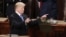 El presidente Donald Trump durante su discurso sobre el Estado de la Unión.