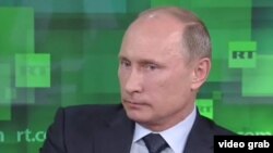 El presidente Putin destacó que RT fue creada en parte para romper el monopolio de los medios de prensa anglosajones (imagen:RT).