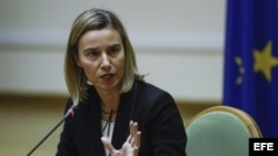 La jefa de la diplomacia de la UE, Federica Mogherini. Foto de archivo.