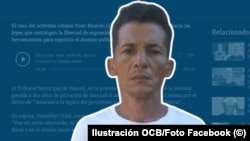 El activista cubano en prisión política Yoan Ricardo Llerena. 