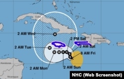 Mapa muestra el pronóstico de trayectoria de Melissa y las posibles afectaciones para Cuba.