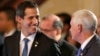El presidente interino de Venezuela, Juan Guaidó, junto al vicepresidente de EEUU, Mike Pence, en Bogotá. 