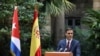 El presidente del gobierno español Pedro Sánchez, en una visita a La Habana el 23 de noviembre de 2018. REUTERS/Alexandre Meneghini
