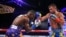 Lomachenko y Rigondeaux en acción en el ring. 