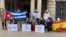 Manifestación en Madrid a favor del respeto a los derechos humanos en Cuba.