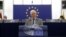 Josep Borrell, vicepresidente de la comisión europea encargada de coordinar la acción exterior de la Unión Europea, pronuncia un discurso en el Parlamento Europeo, en Estrasburgo, Francia, el 8 de junio de 2021. Jean-Francois Badias / Pool via REUTERS
