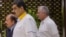 De izq a der. el canciller cubano Bruno Rodríguez, Daniel Ortega, Nicolás Maduro y Miguel Díaz-Canel. Ramon Espinosa/Pool via REUTERS