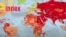 Mapa de Reporteros sin Fronteras, distingue con el color rojo a los países con peor situación en cuanto a libertad de prensa.